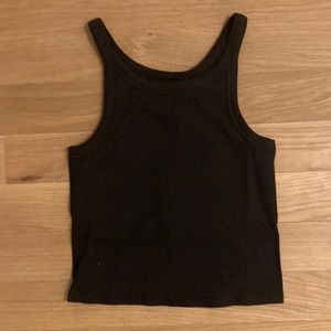 Everlane Pima micro rib shirt tank, black, size M, brand new